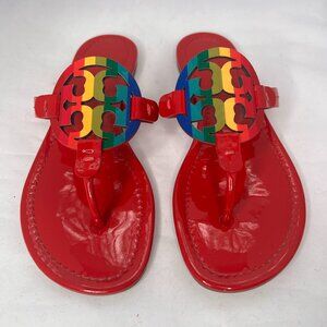 TORY BURCH Miller Sandals Rainbow patent - Limited edition